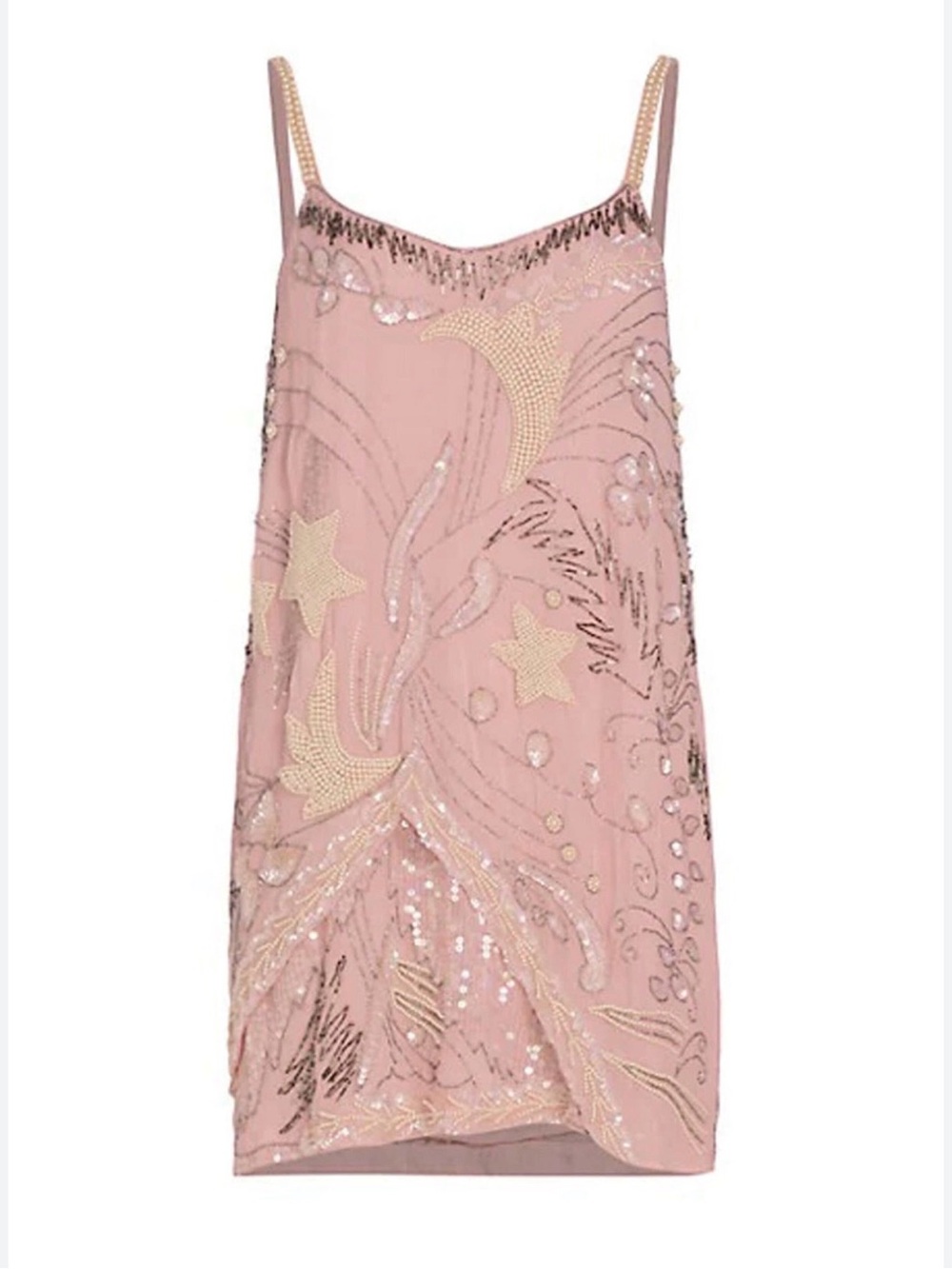 LoveShackFancy Pinto Dress in Dusty Blush
